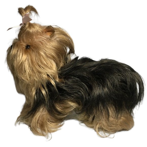 Domo Designs Lively & Lovely Shih Tzu Dog Plush Yorkshire Terrier Handcrafted - Picture 4 of 10